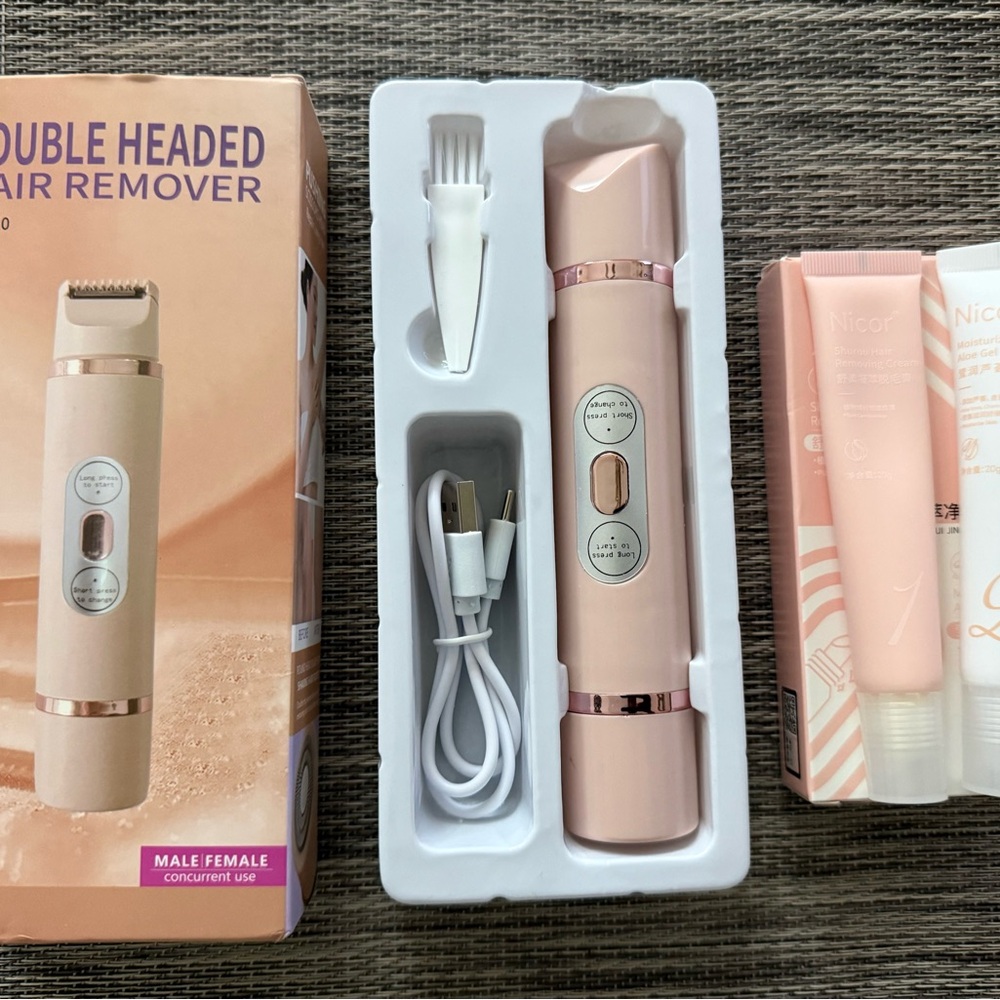 Double Headed Hair Remover - Pink